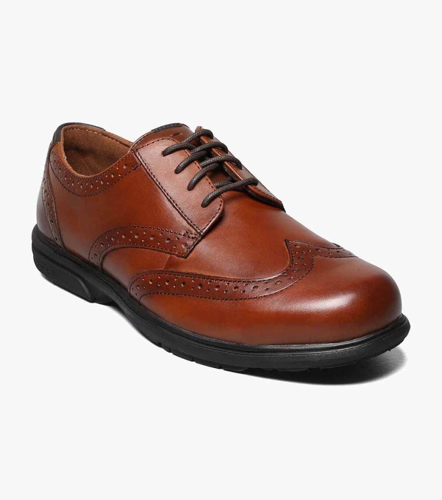 Men Florsheim Safety | Loedin Work Steel Toe Brown