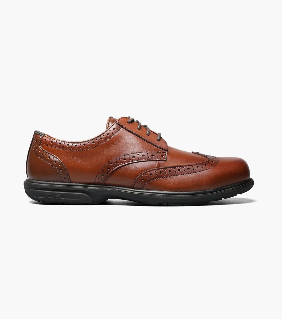 Men Florsheim Safety | Loedin Work Steel Toe Brown