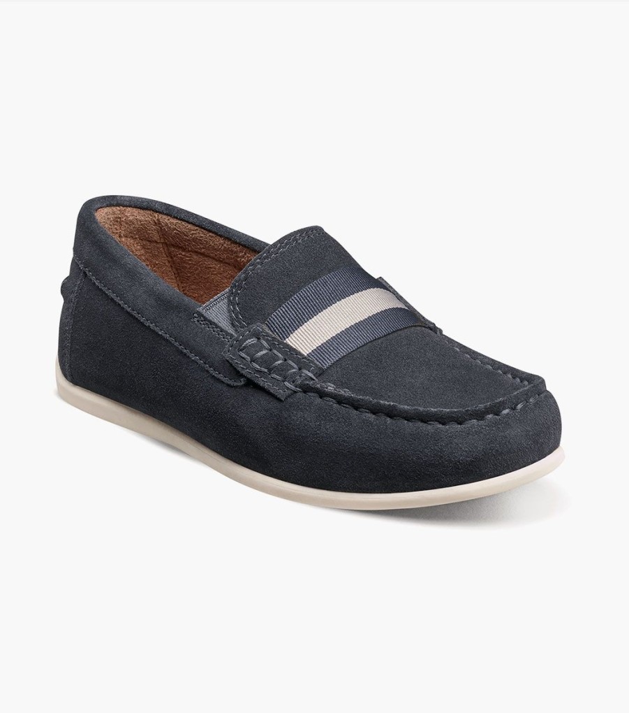 Kids Florsheim | Jasper Jr. Navy Suede