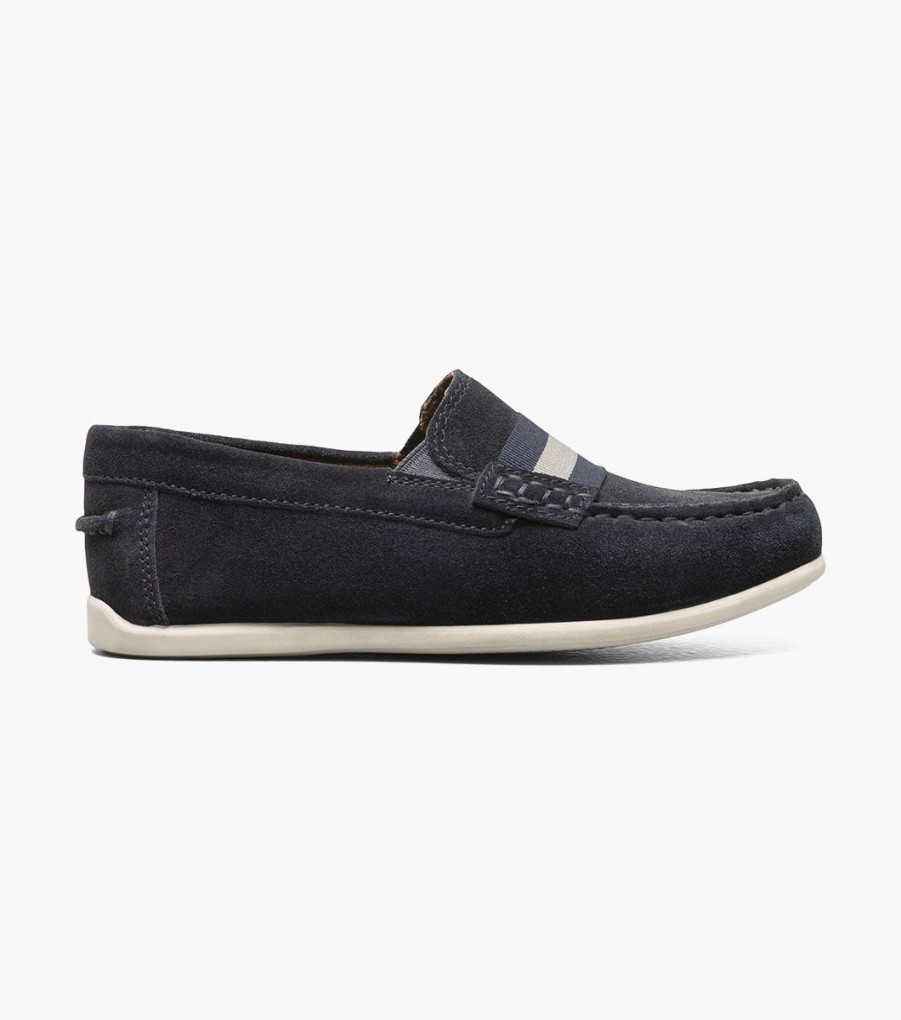 Kids Florsheim | Jasper Jr. Navy Suede