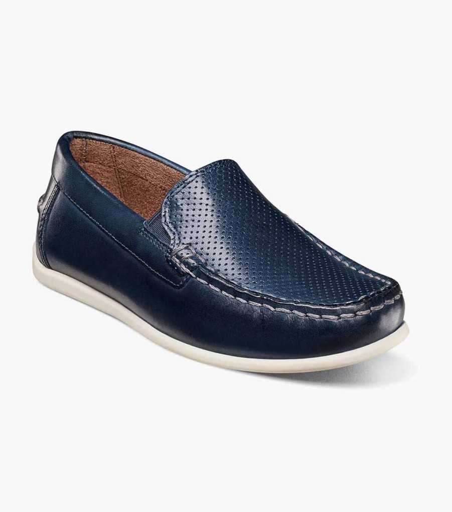 Kids Florsheim | Jasper Perf Jr. Navy