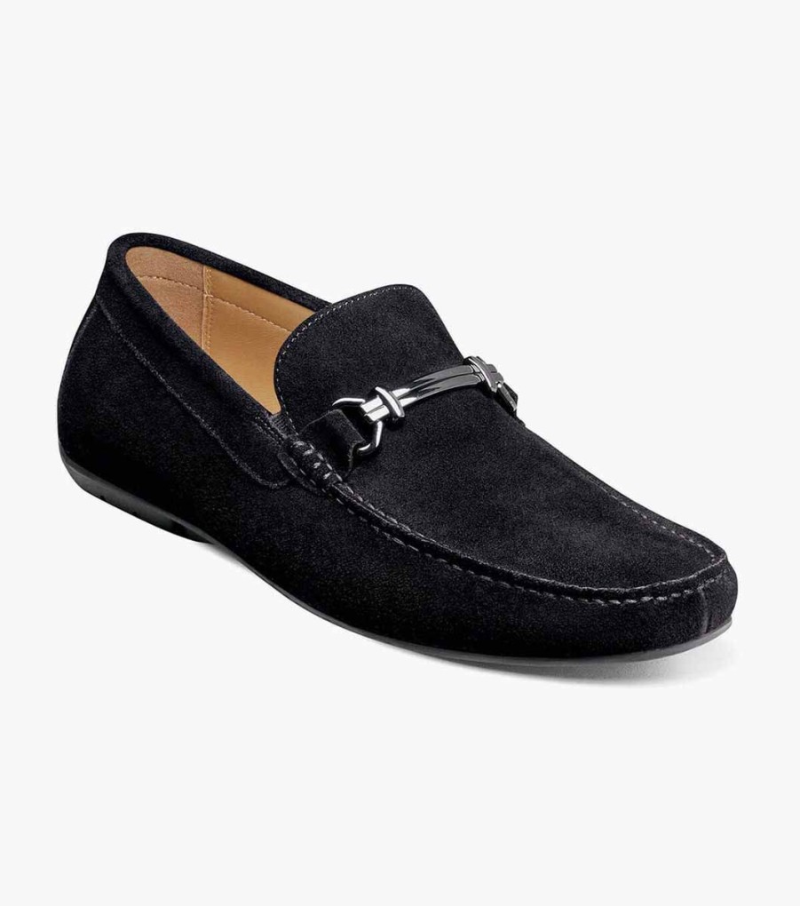 Men Florsheim Loafers | Dubino Black Suede