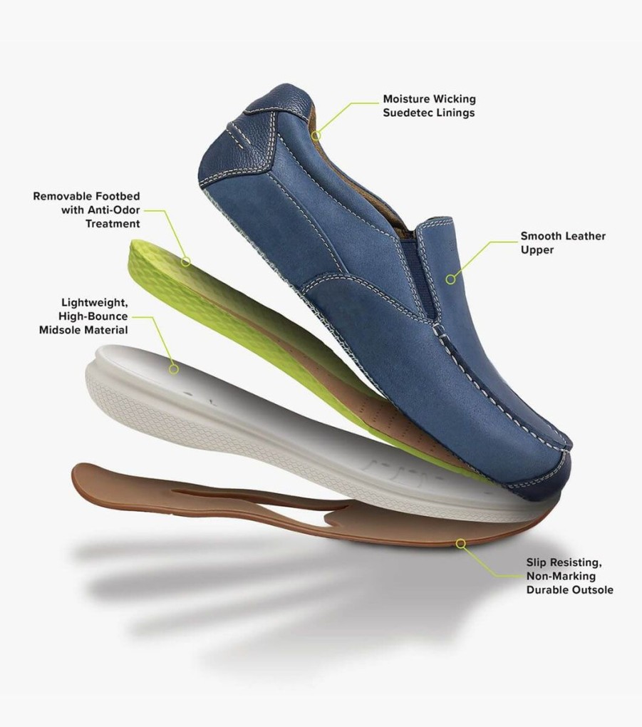 Men Florsheim Loafers | Great Lakes Indigo