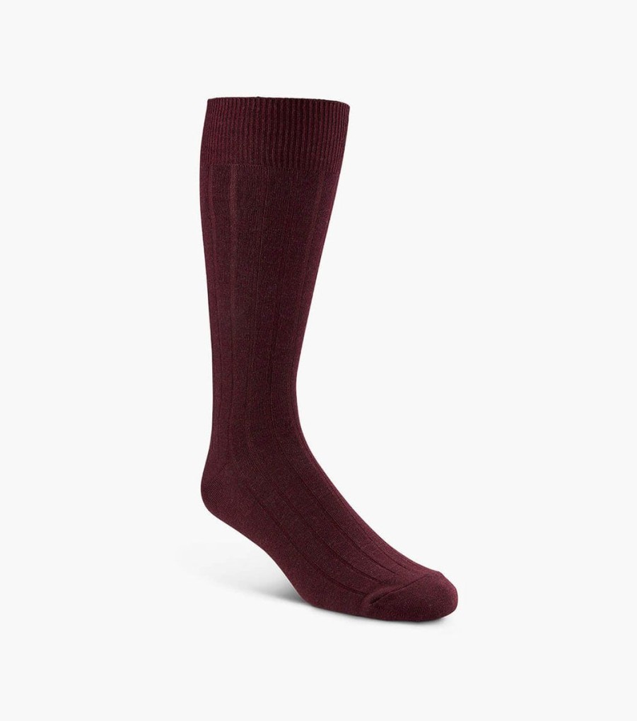 Accessories Florsheim | Wide Rib Burgundy