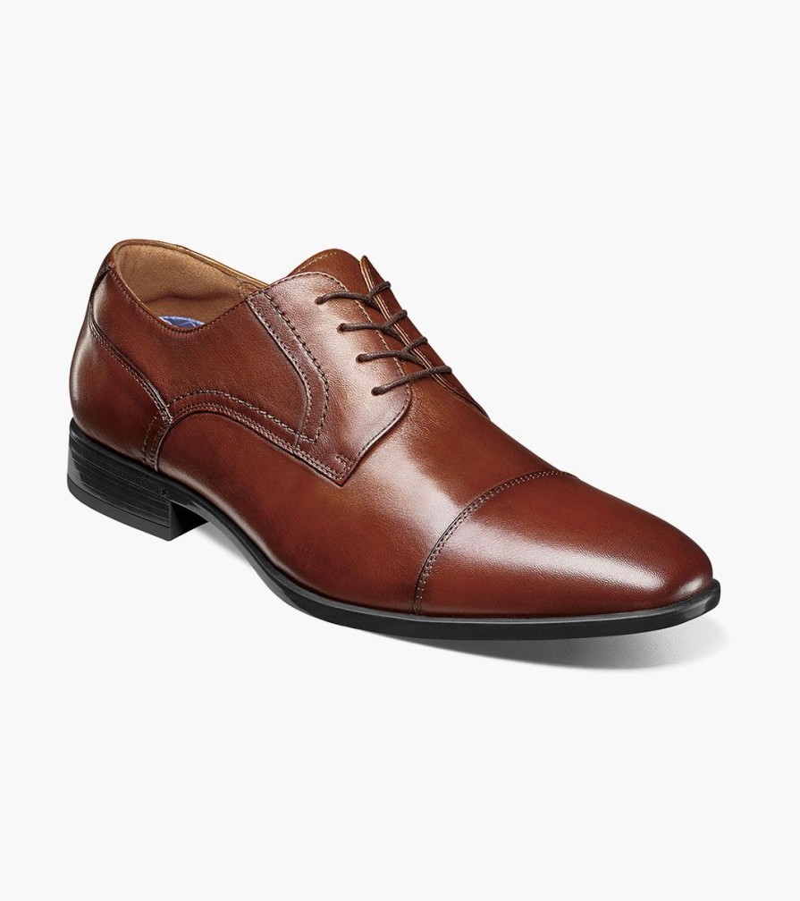 Men Florsheim Dress | Zaffiro Cognac