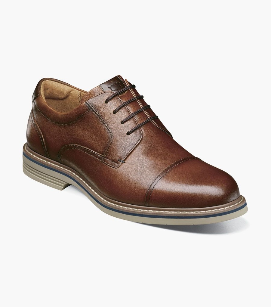 Men Florsheim Dress | Norwalk Cognac Tumbled