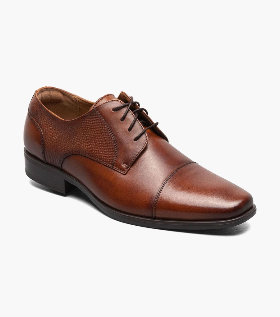 Men Florsheim Dress | Jackson Cognac