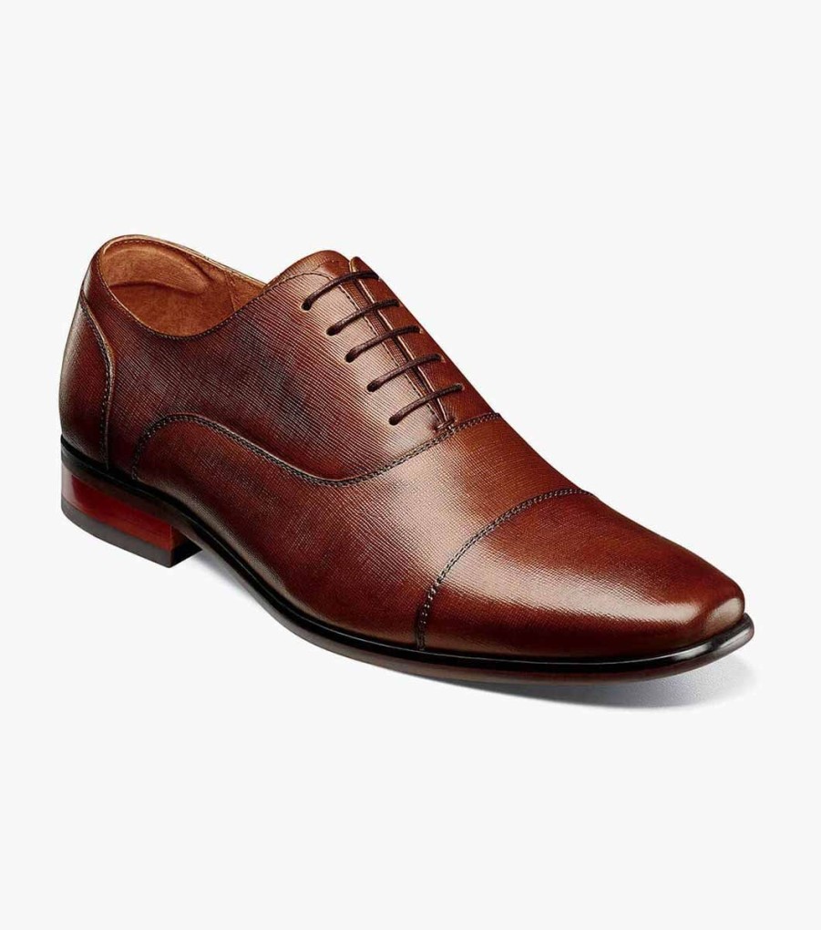 Men Florsheim Dress | Postino Cognac