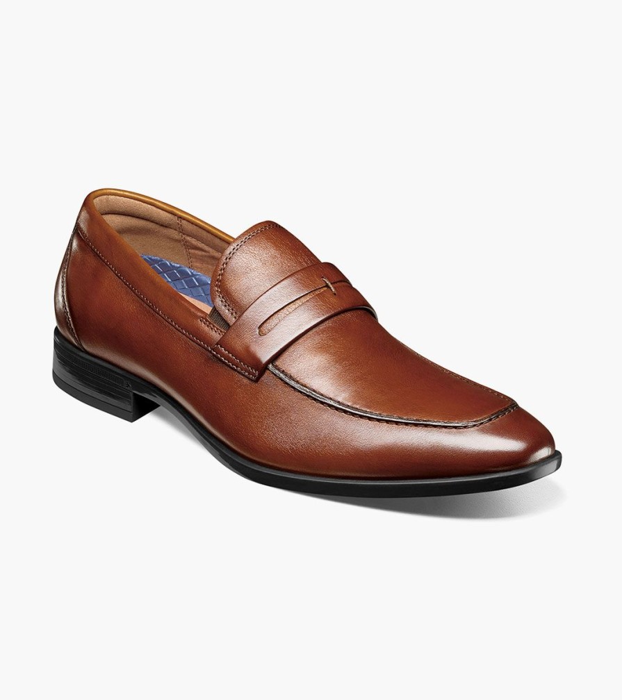 Men Florsheim Dress | Zaffiro Cognac