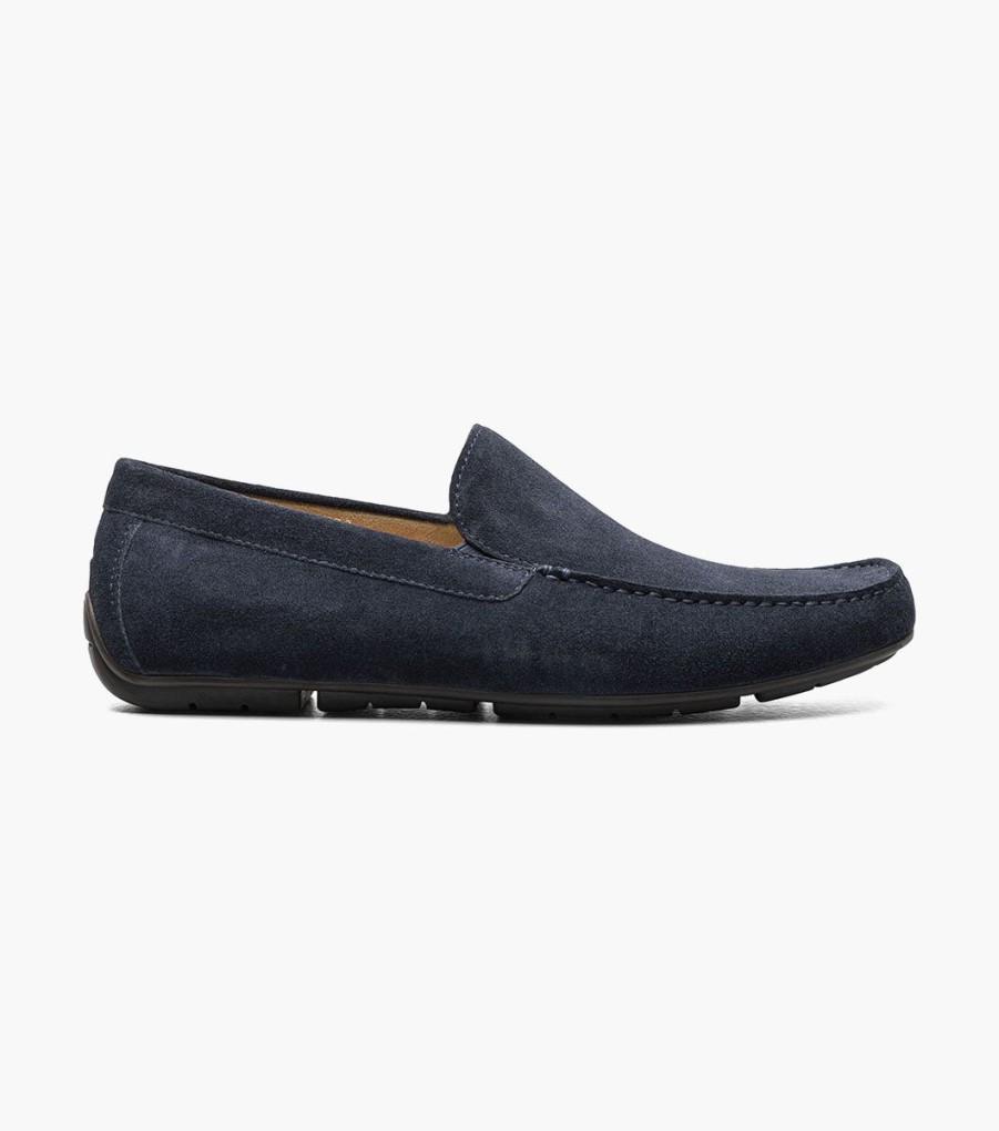 Men Florsheim Loafers | Talladega Navy Suede