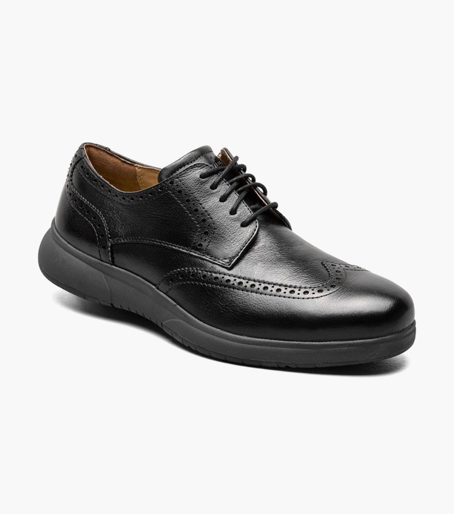 Men Florsheim Safety | Flair Work Steel Toe Black