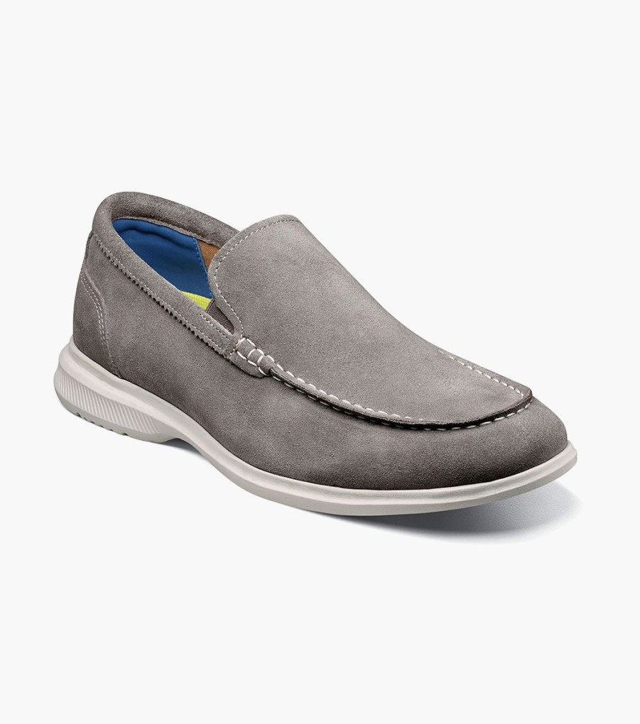 Men Florsheim Loafers | Hamptons Gray Suede