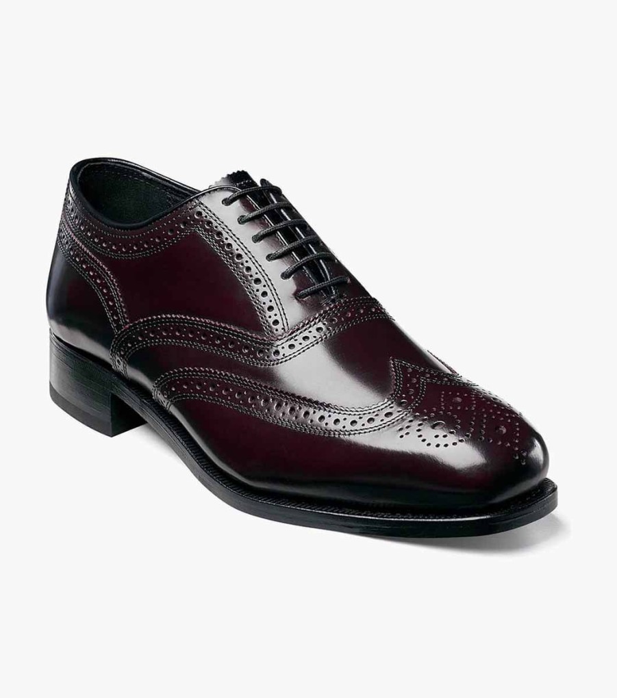 Men Florsheim Wingtips | Lexington Burgundy