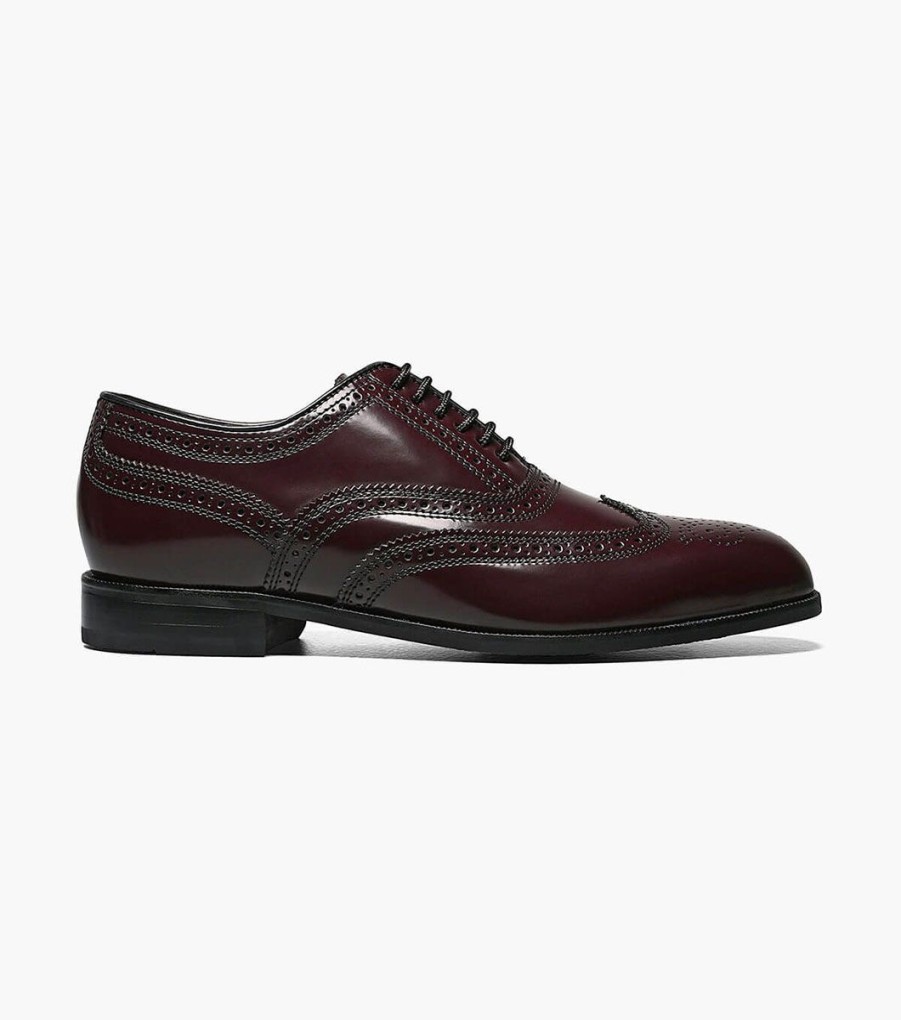 Men Florsheim Wingtips | Lexington Burgundy