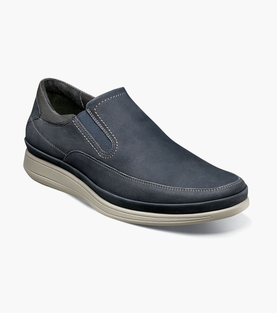 Men Florsheim Loafers | Motion Navy Nubuck