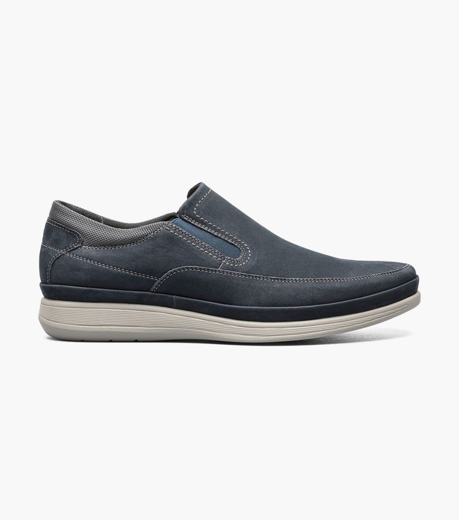 Men Florsheim Loafers | Motion Navy Nubuck