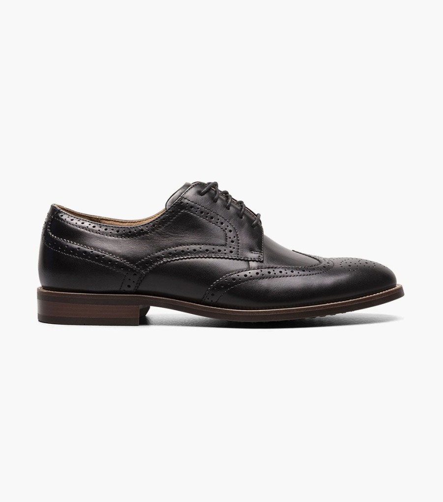 Men Florsheim Wingtips | Rucci Black