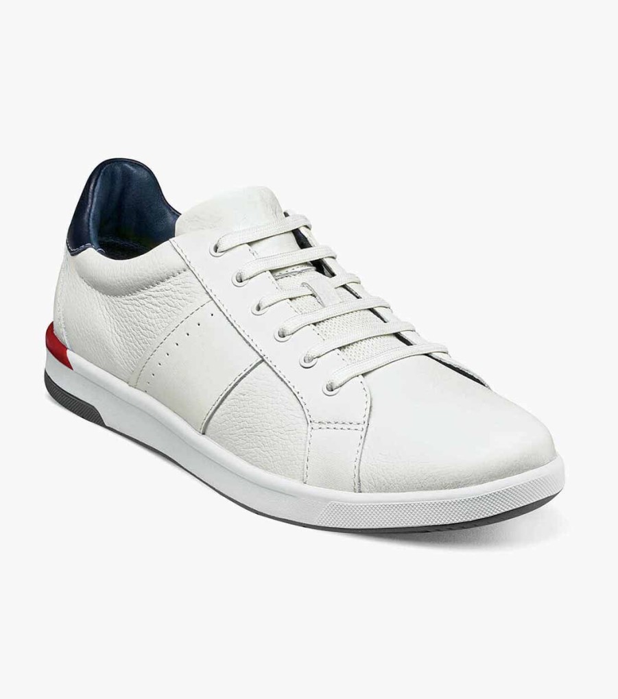 Men Florsheim Sneakers | Crossover White