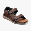 Men Florsheim Sandals | Venture Brown Ch