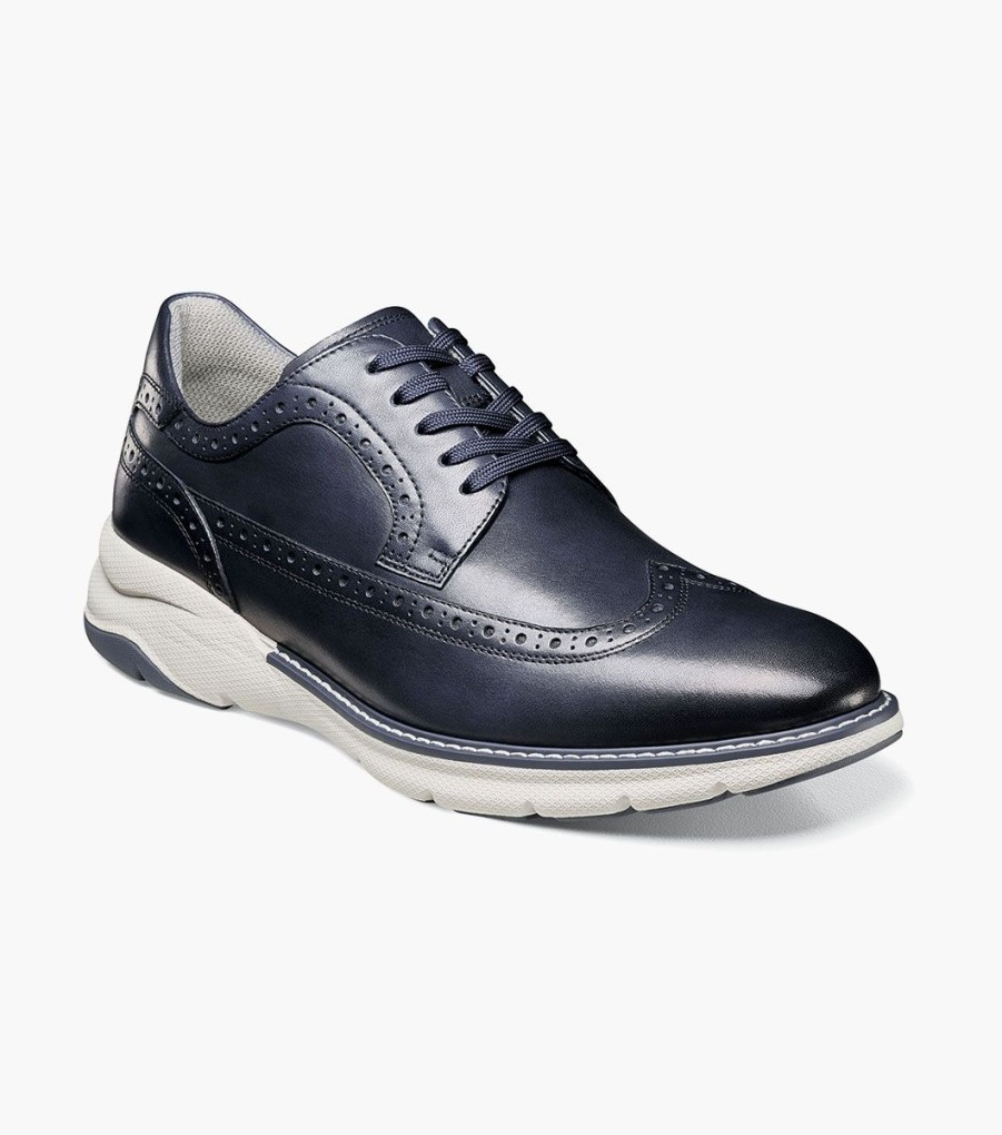 Men Florsheim Wingtips | Frenzi Navy