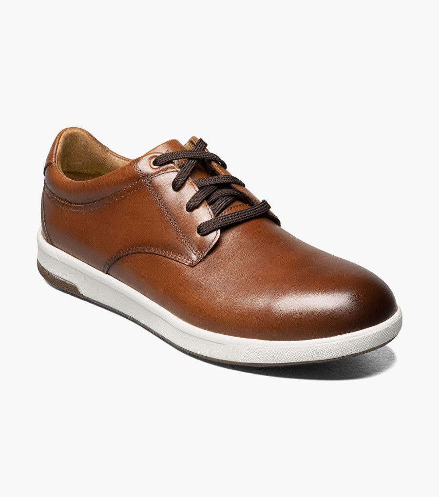 Men Florsheim Safety | Crossover Work Steel Toe Cognac