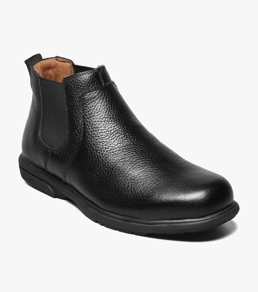 Men Florsheim Safety | Loedin Work Steel Toe Black