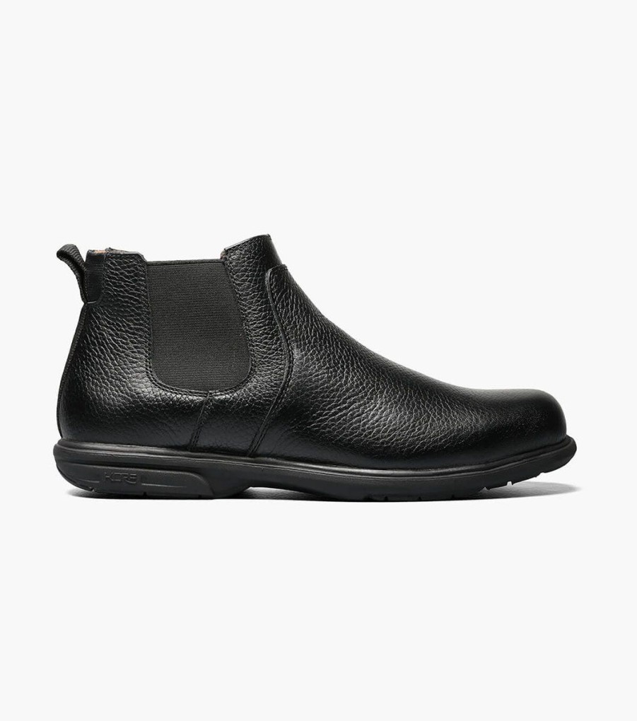 Men Florsheim Safety | Loedin Work Steel Toe Black