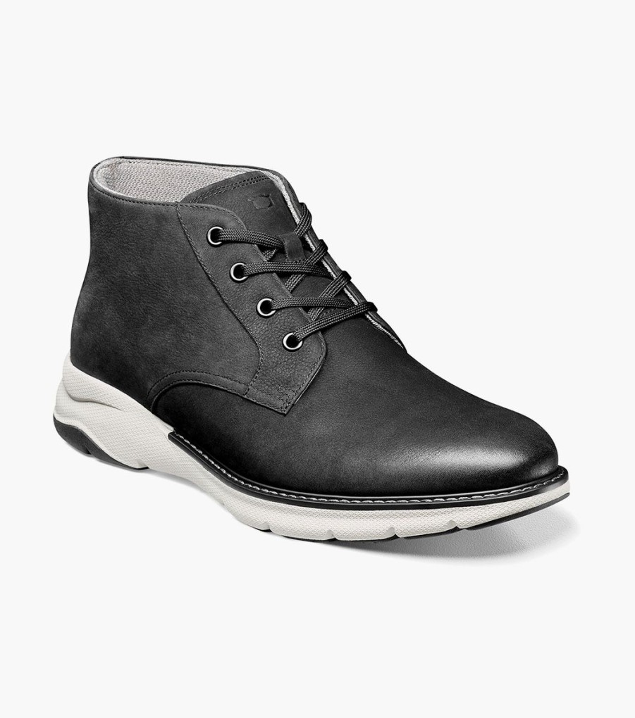 Men Florsheim Comfortech | Frenzi Black Nubuck