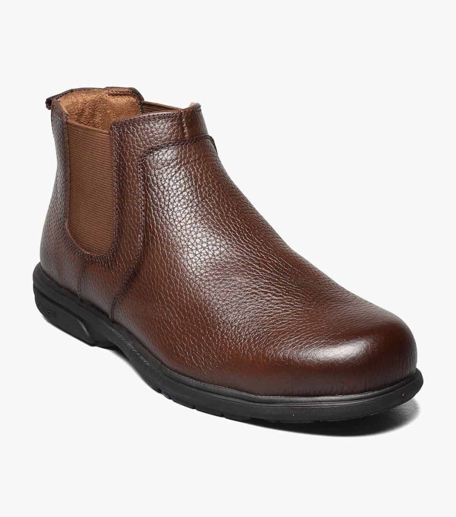 Men Florsheim Safety | Loedin Work Steel Toe Brown