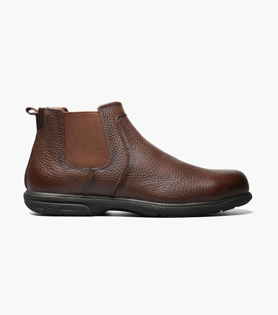 Men Florsheim Safety | Loedin Work Steel Toe Brown