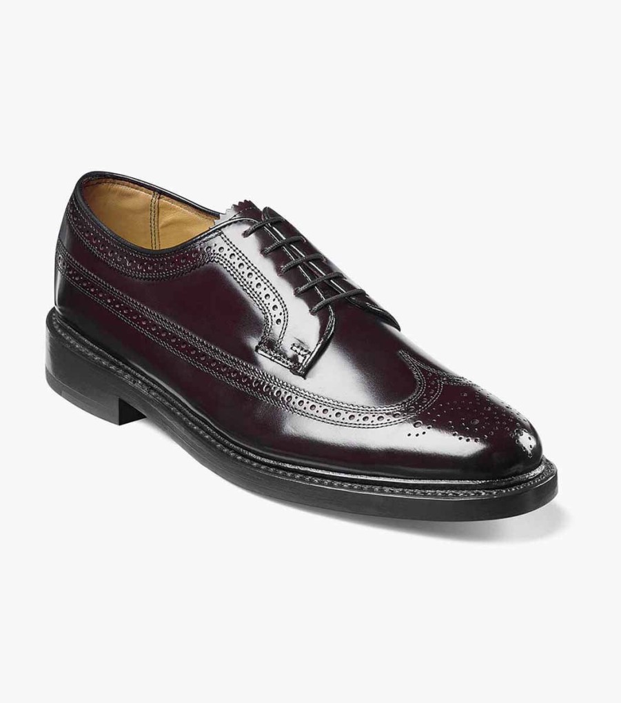 Men Florsheim Wingtips | Kenmoor Burgundy