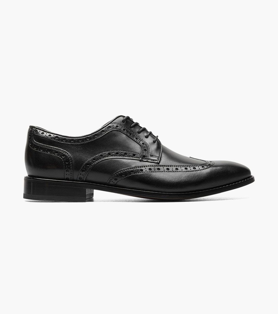 Men Florsheim Wingtips | Conetta Black