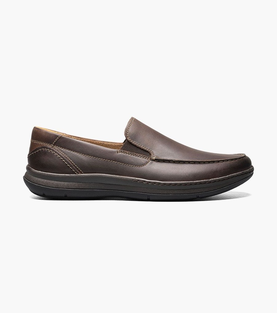 Men Florsheim Loafers | Central Brown Ch