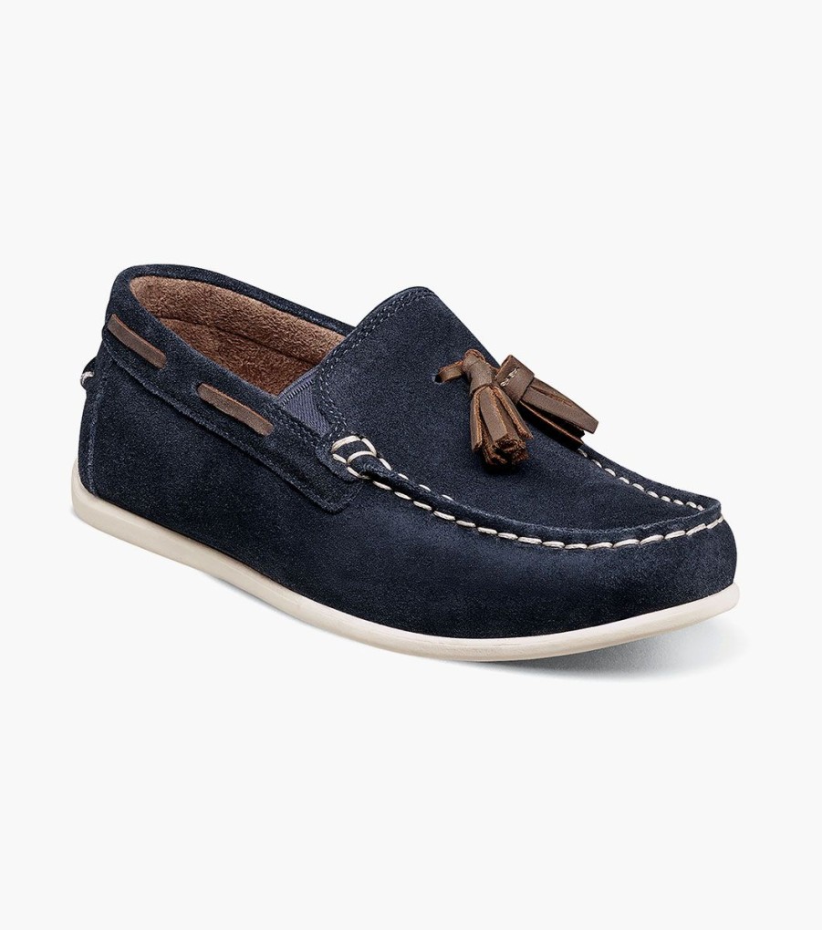 Kids Florsheim | Jasper Jr. Navy Suede