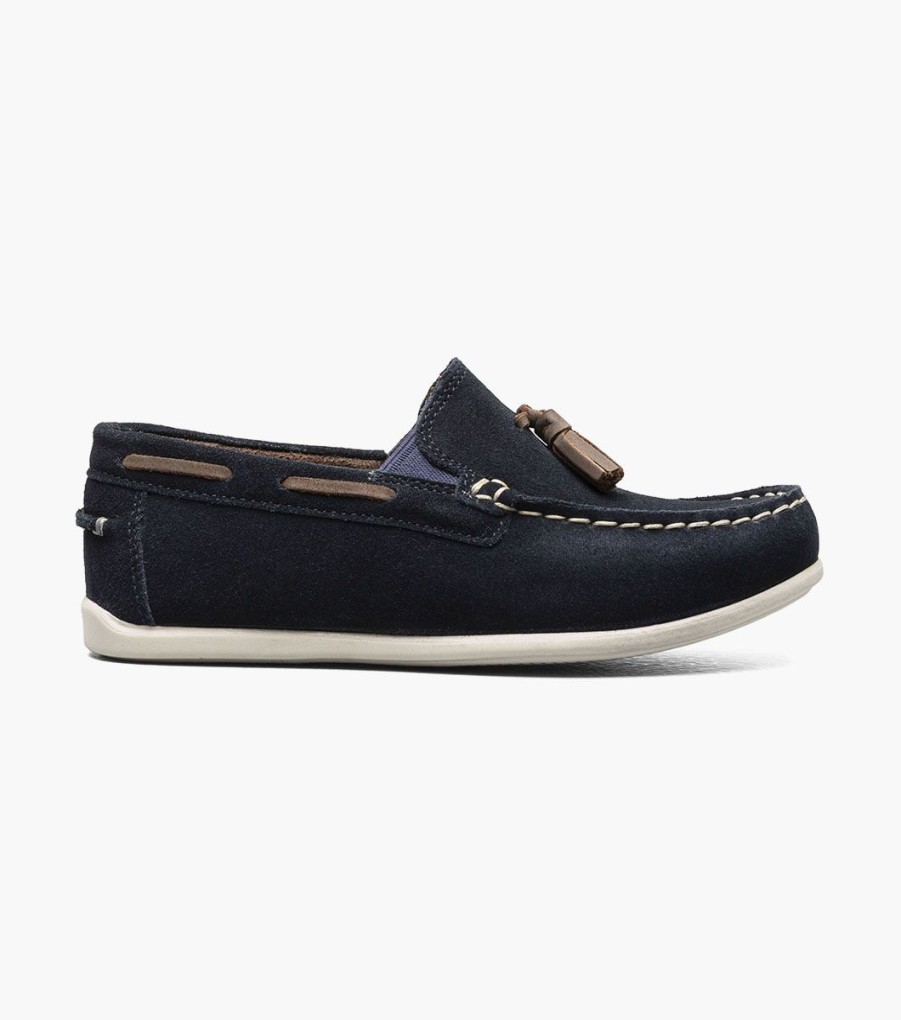 Kids Florsheim | Jasper Jr. Navy Suede