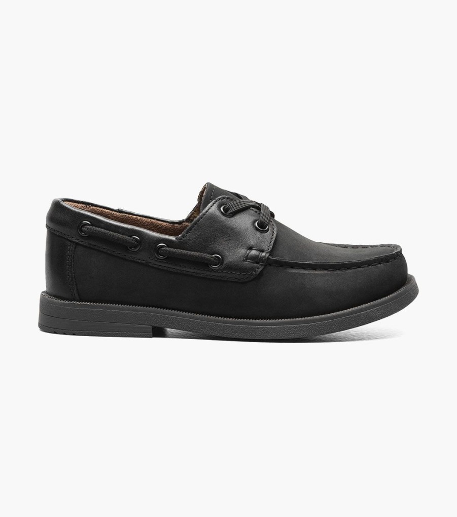 Kids Florsheim | Croquet Jr. Black Nubuck