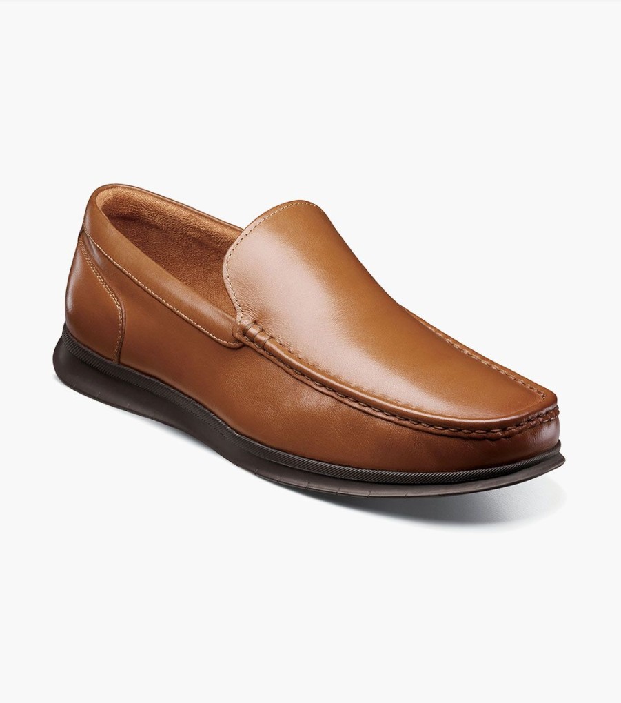 Men Florsheim Loafers | Montigo Cognac