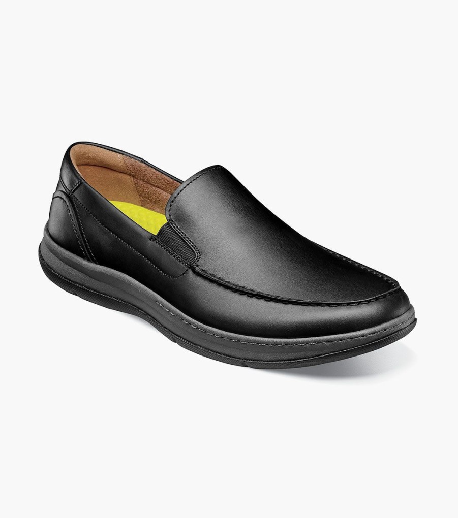 Men Florsheim Loafers | Central Black