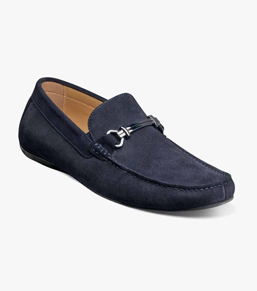 Men Florsheim Loafers | Dubino Navy Suede