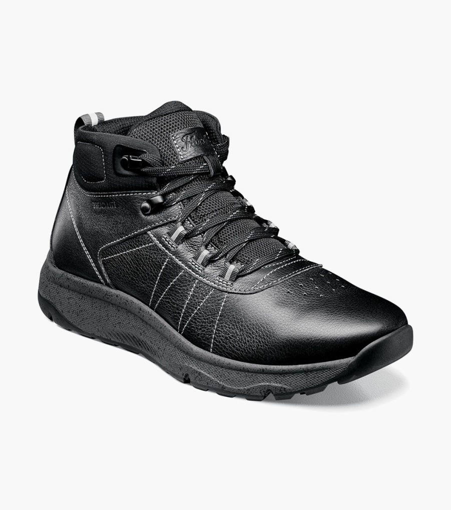 Men Florsheim Comfortech | Tread Lite Black Tumbled