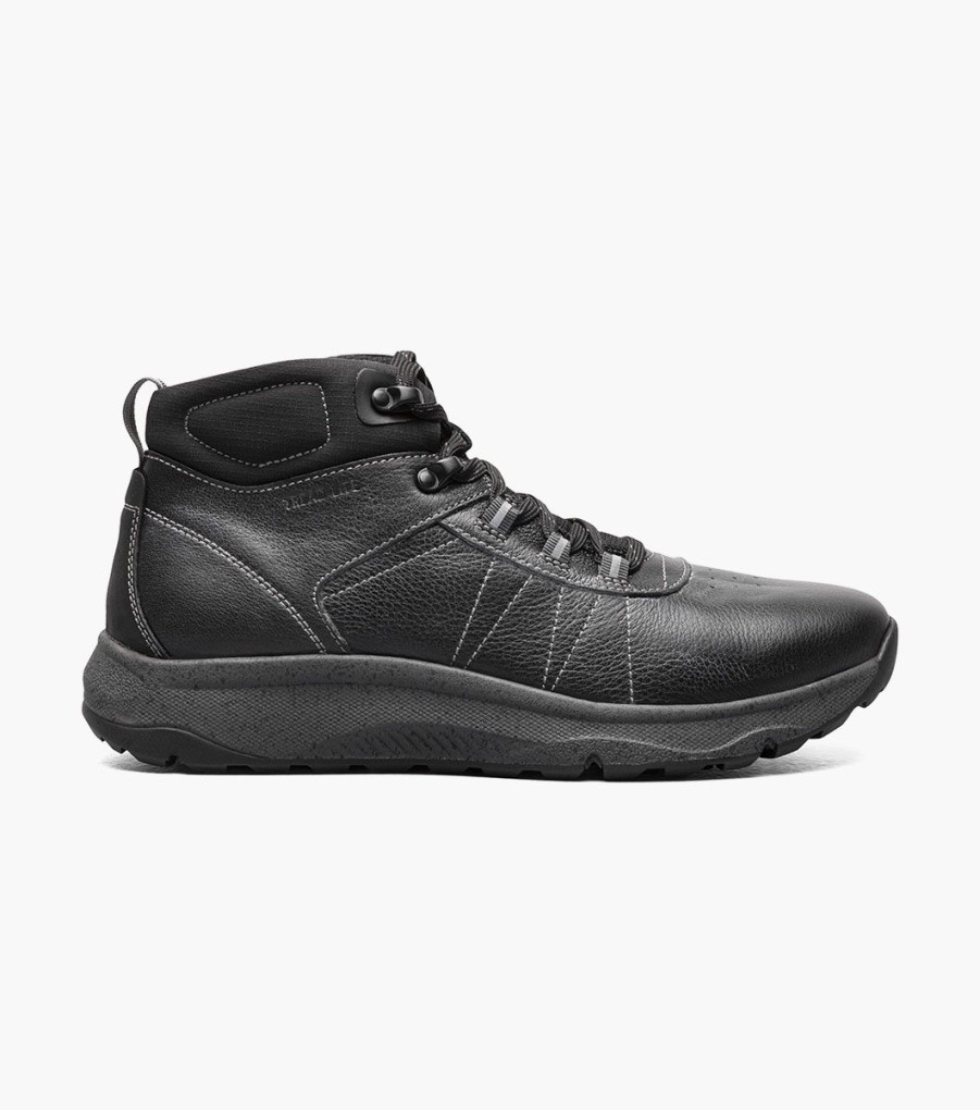 Men Florsheim Comfortech | Tread Lite Black Tumbled